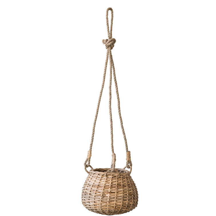 Mistana™ Handwoven Hanging Rattan Basket & Reviews Wayfair Canada